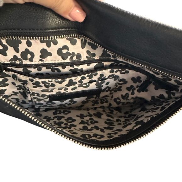 REBECCA MINKOFF‎ Kinga Leather Tassel Clutch Black - Picture 4 of 7